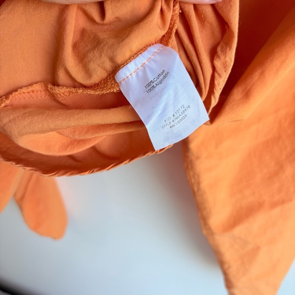 12th tribe orange long sleeve cotton romper size small - Picture 6 of 7